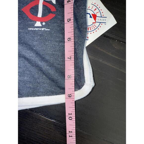 NWT Women's Minnesota Twins Lightweight Sleep Short Shorts Navy Blue M Medium - Picture 5 of 6